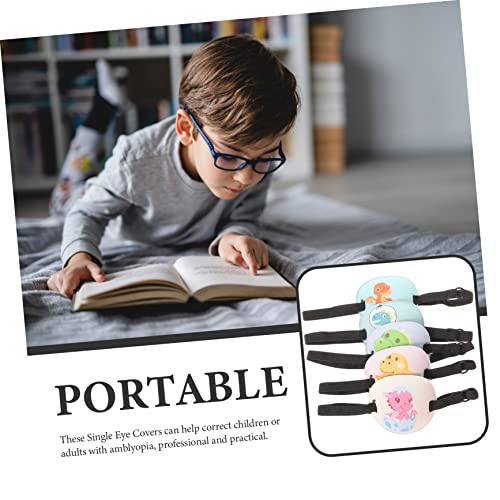 SOLUSTRE 10 Pcs Ambliopia Cyclops tapa-olho para olho preguiçoso almofada de óculos tampas oculares