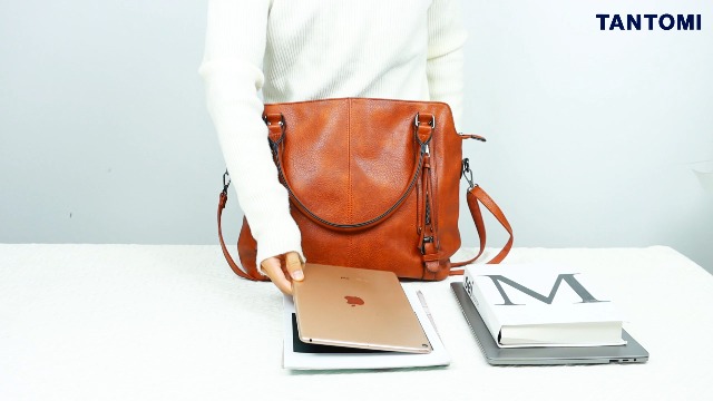 Bolso Tote para mujer TANTOMI de cuero grande miniatura 7