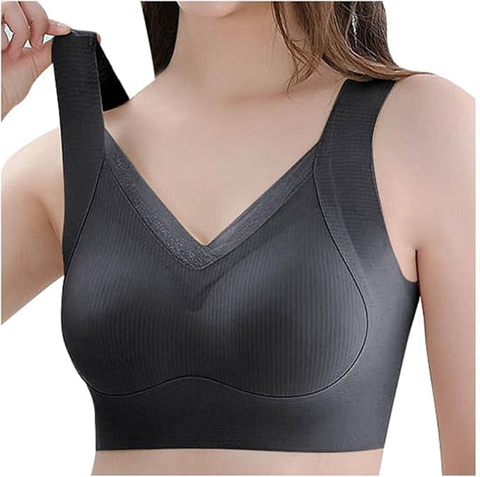 Women’s Wireless Push-Up Bra | Soft Lightly Padded Full Coverage Bra | Longline High Support Sports Bra for Workout, Gym & Yoga | Comfortable Everyday Bralette