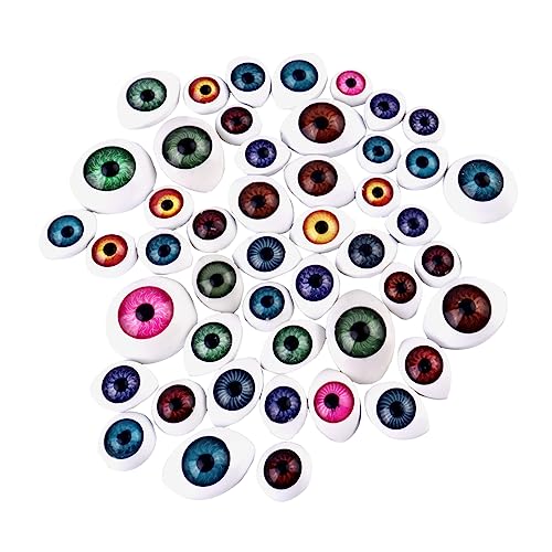 DOITOOL 100pcs Doll Eyes Green Eye Wiggle Eyes Big Stuffed Eyeball Doll Eyes for Crafts Dolls Sensory Simulation Eye Cute Eyes Puppet Eyeball Realistic Eye Eyeball Model Resin