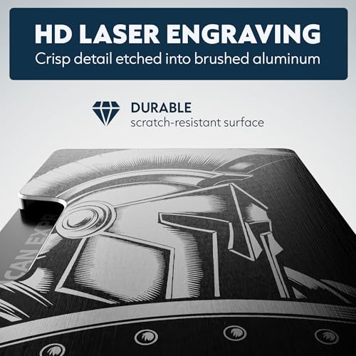 Image of Engraved Aluminum Wallet for Men - Slim Money Clip & Card Holder with Engraved Finish. Enhanced RFID Blocking, Compact, Unique & Minimalist Wallets
