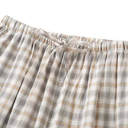 Image of STMAHER Women's 2 Piece Cotton Pajama Sets Long Sleeve Sleepwear Button Down Soft Lightweight Pj Pants Set With Pockets