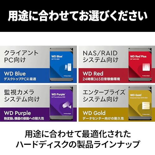 Image of Western Digital WD Red Plus Internal Hard Drive, 10 TB, CMR, 3.5 Inches, SATA 7200 RPM, 256 MB Cache, 3 Year Manufacturer's Warranty WD101EFBX-AJP Eco Packaging
