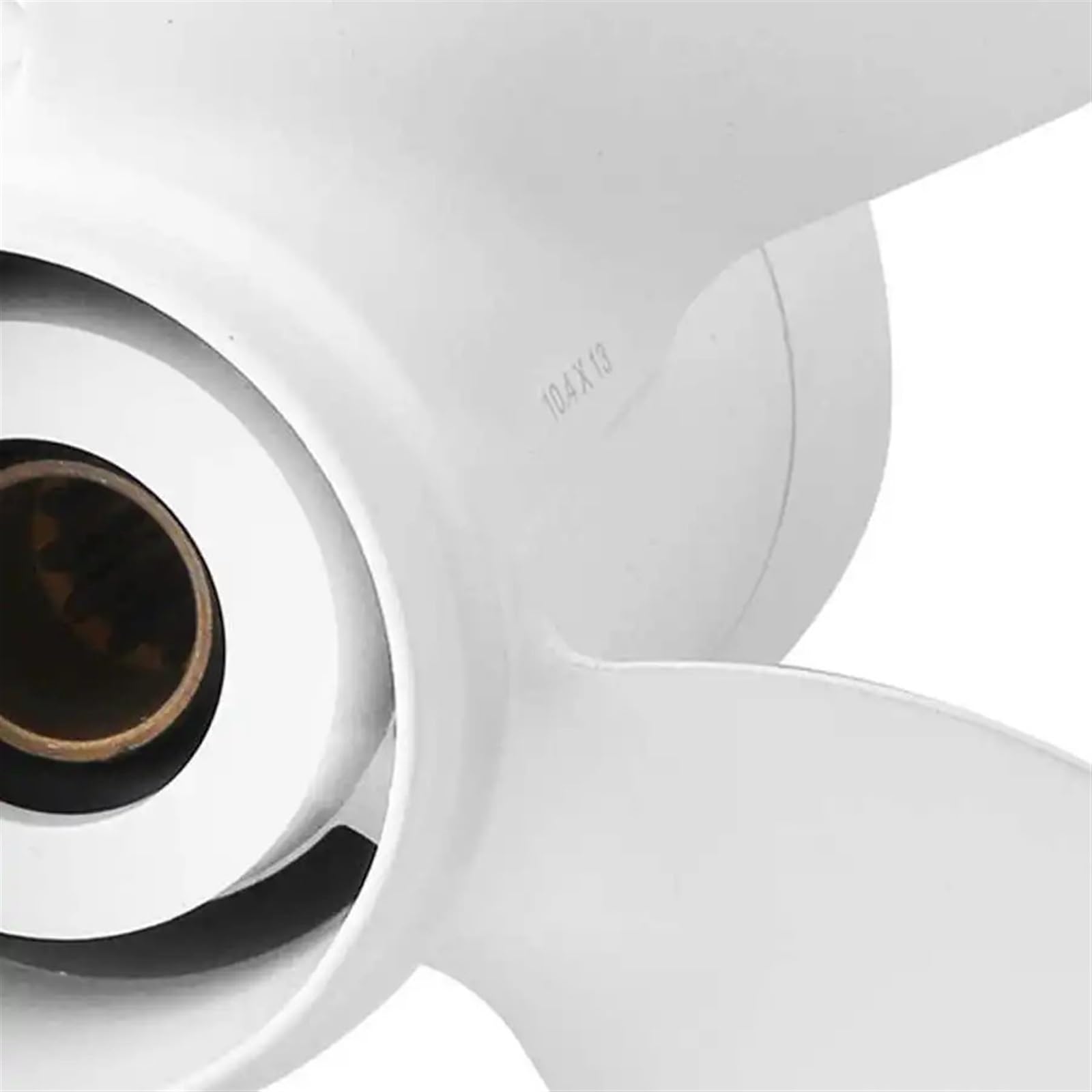 Elica fuoribordo Marina 4 Pale 10 3/8x13in Lega di Alluminio Motore 25-60HP elica Bianca 13 scanalature