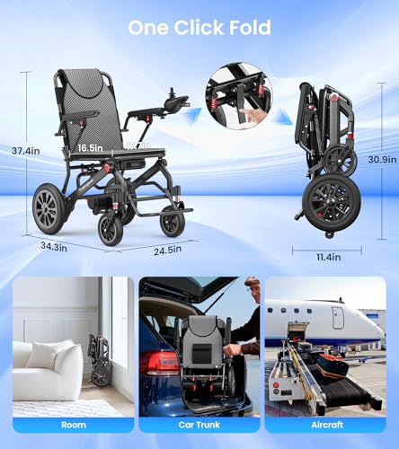 Electric Wheelchair Foldable Lightweight