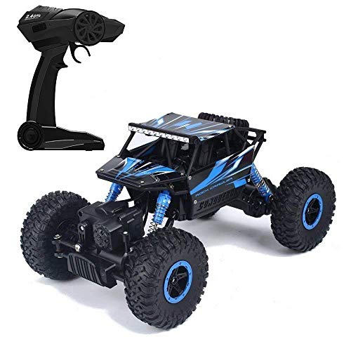 Image of H an Store R /C Off Road RC Car 1:18 Rechargeable Rock Crawling 4WD 2.4 Ghz 4x4 Rally Car Remote Control Monster Truck (Blue)