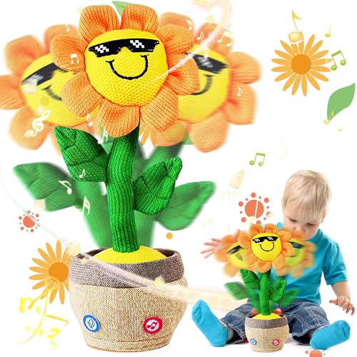 KBIBCK Cactus Bailarin, Cactus parlanchin, Juguete de Cactus para Bailar con 120 Canciones, Juguete Cactus de Peluche Que Baila y Repite tu Voz, Regalos para Bebés, Niños, Amigos, Familia