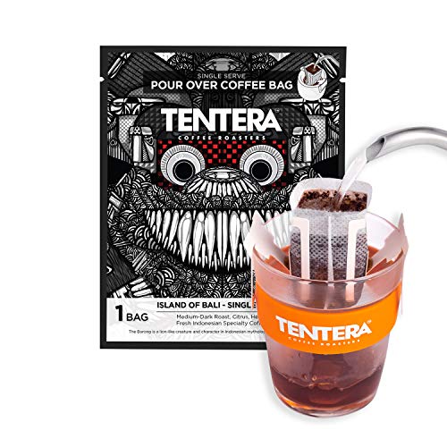 Tentera Indonesian Coffee (Sumatra, Bali) - Single Serve Pour Over Coffee Bags, Drip Kit - BALI - 7 Packs