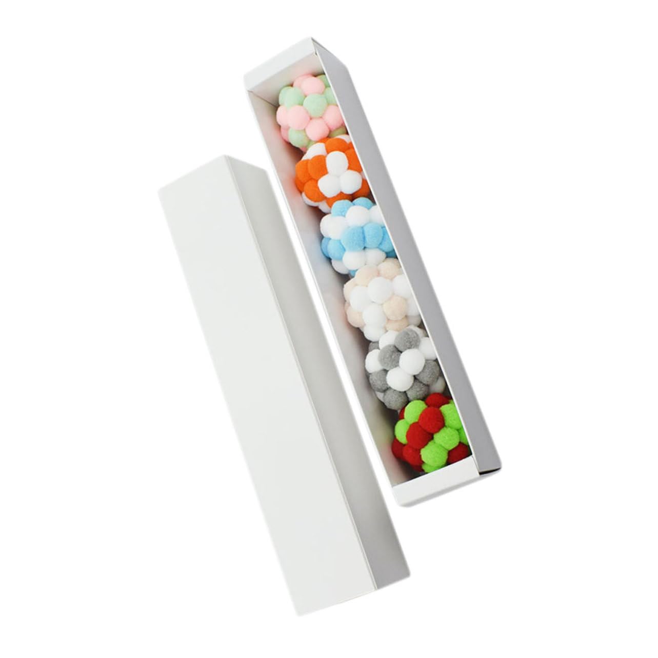 ibasenice 6pcs Plush Cat Training Balls with Bell Elastic Pet Play for Interactive Fun to Keep Cats Engaged and Happy