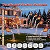 Christmas Solar Kettle Lights Garden Lawn Decorative Lights, Santa Solar Kettle Lights Outdoor Decor with Colorful LED Watering Can Design, Ideal for Festive Yard Decoration (Colorful Lights) #3