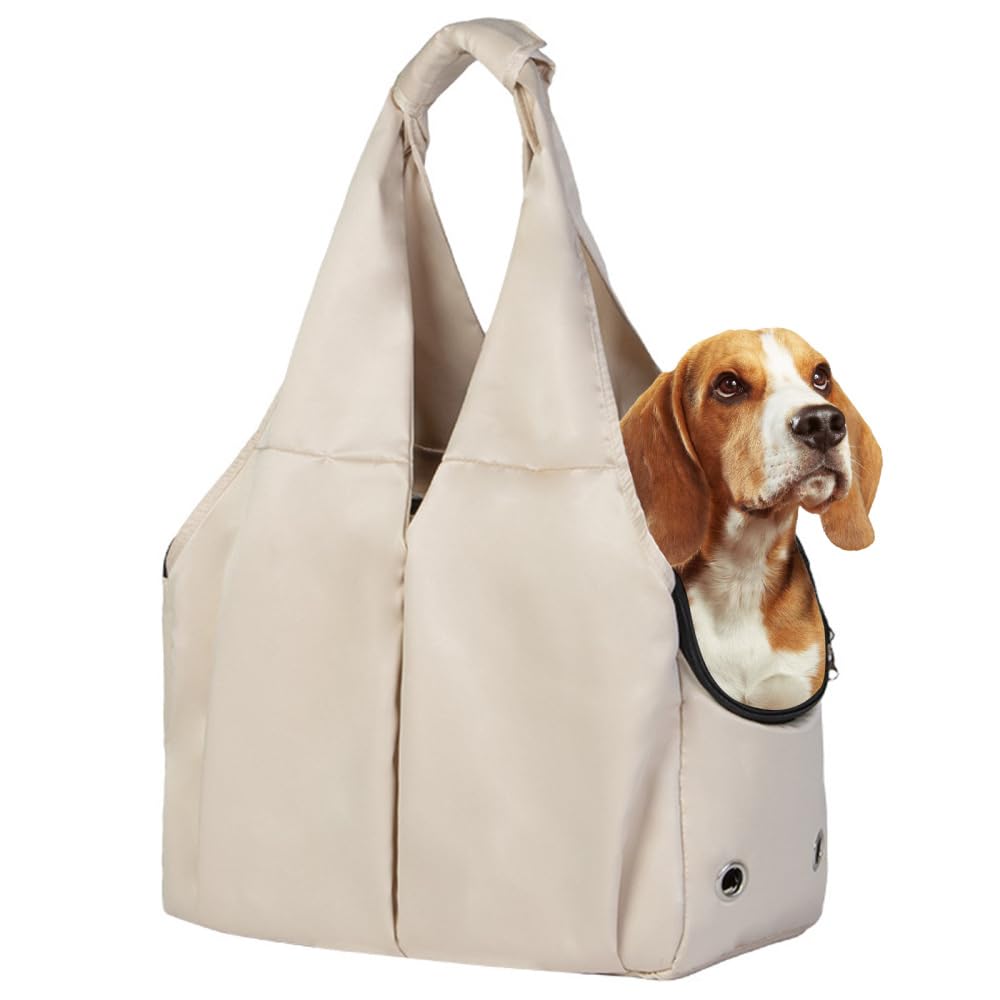 Borsa per il trasporto di animali domestici, traspirante, per gatti e cani di piccola taglia, grande capienza, borsa a tracolla con rete di ventilazione e cerniera, per visite veterinari e gite