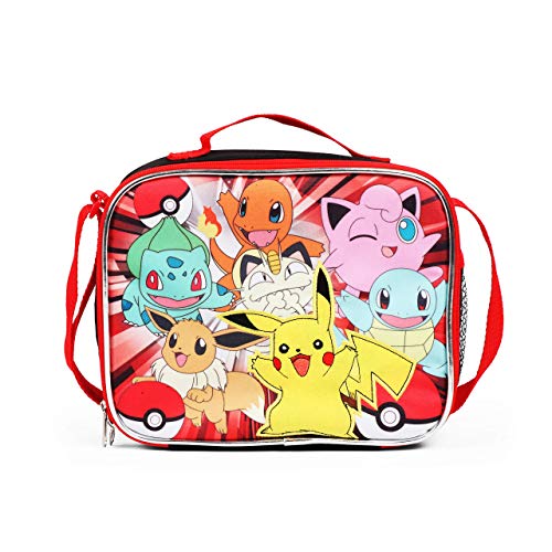 Pokemon Lunch Bag with Adjustable Shoulder Strap - Not Machine Specific