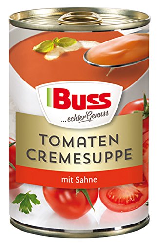 Buss Tomatencreme-Suppe - Besonders cremige Tomatensuppe verfeinert mit Sahne - 12 x 400 g (Packung mit 2) – Bild 8