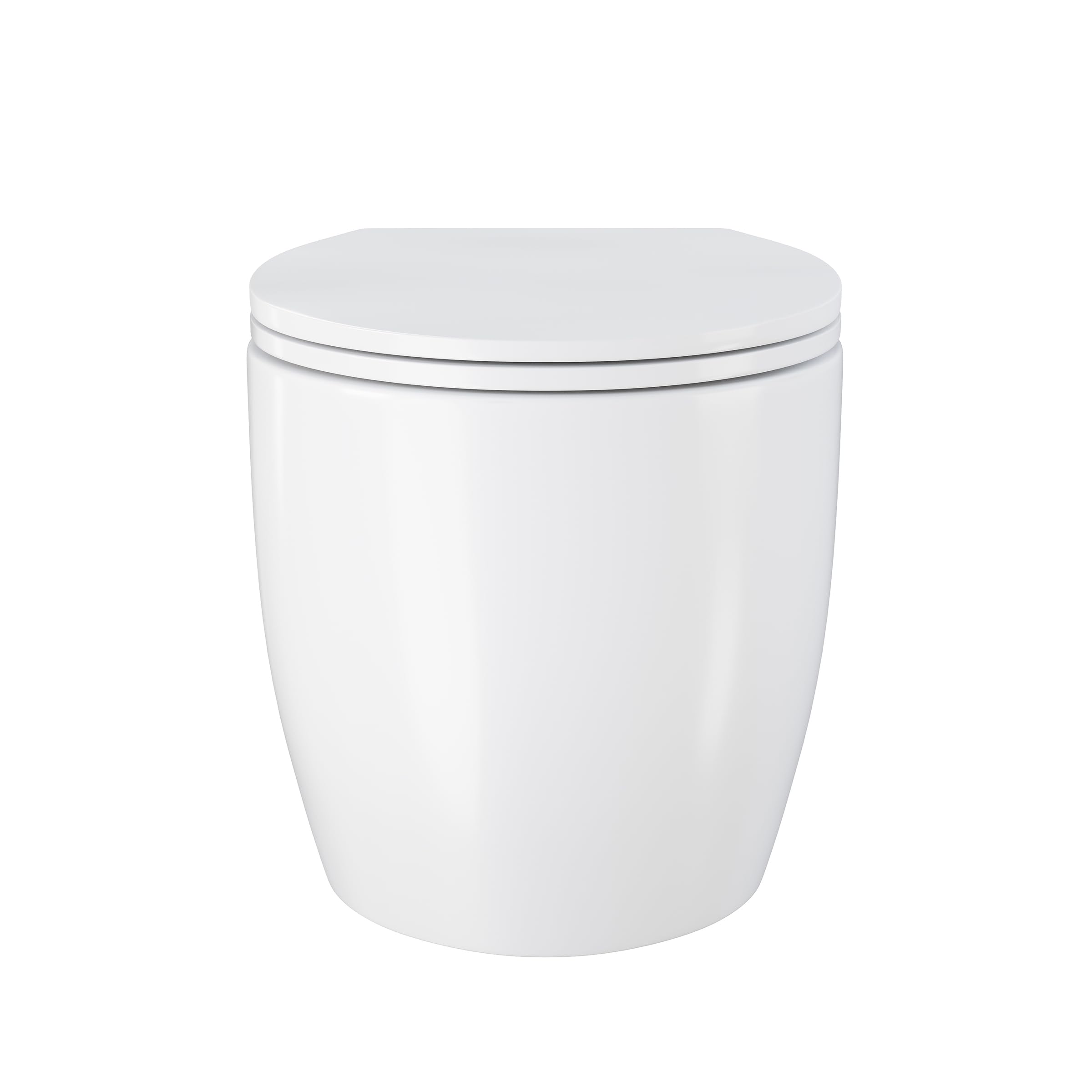 Condition photo showing New/Like New for swiss madison sm-wt490 classe wall-hung elongated toilet bowl, glossy white