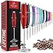 Zulay Kitchen original fabricante de leche vaporizador de mano de la espuma por lattes - batidor bebida mezclador para bulletproofâ® café, mini lanza espuma para capuchino, frappe, matcha, chocolate