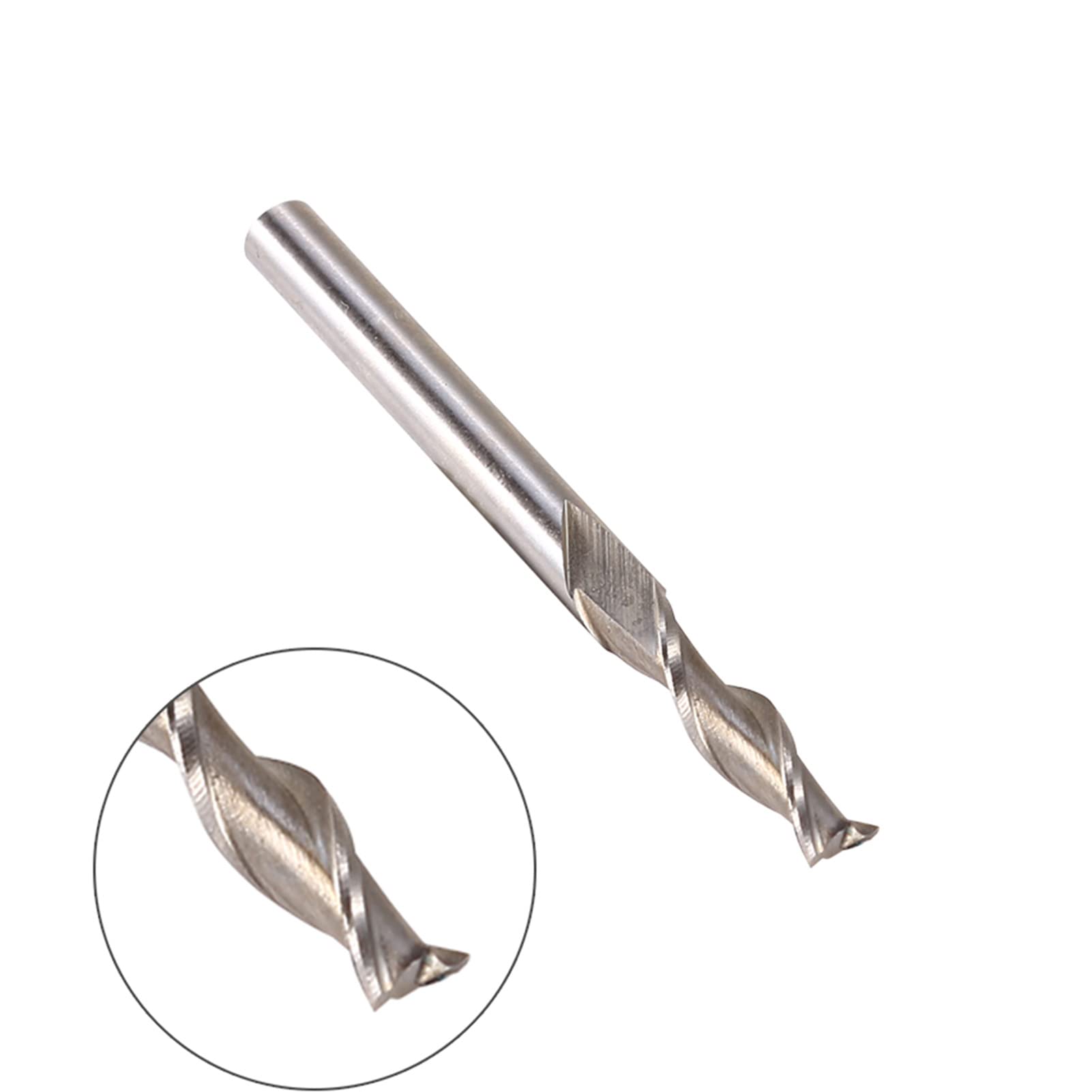 SEAFRONT Fraise en Bout, Embout CNC HSSAL à 2 Cannelures, Diamètre 6 Mm, Longueur Totale 68 Mm, Flûte étendue pour Fentes de Crochet et Coupe Profonde, pour l'usinage CNC et le Travail des Métaux