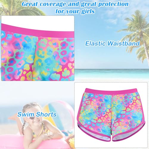 Image of TUONROAD Girls 2 Pieces Rash Guard Swimsuit Long Sleeve Tankini for 4-10 Years