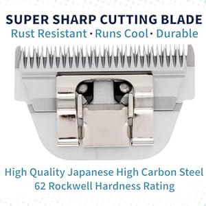 Detachable A Series Wide 30 Blades for Dog Grooming Cuts length 1/50″ – 0.5mm Japanese Carbonized Steel Wide Grooming Blades Compatible A5 Series Wide Clippers for Dogs(30W)