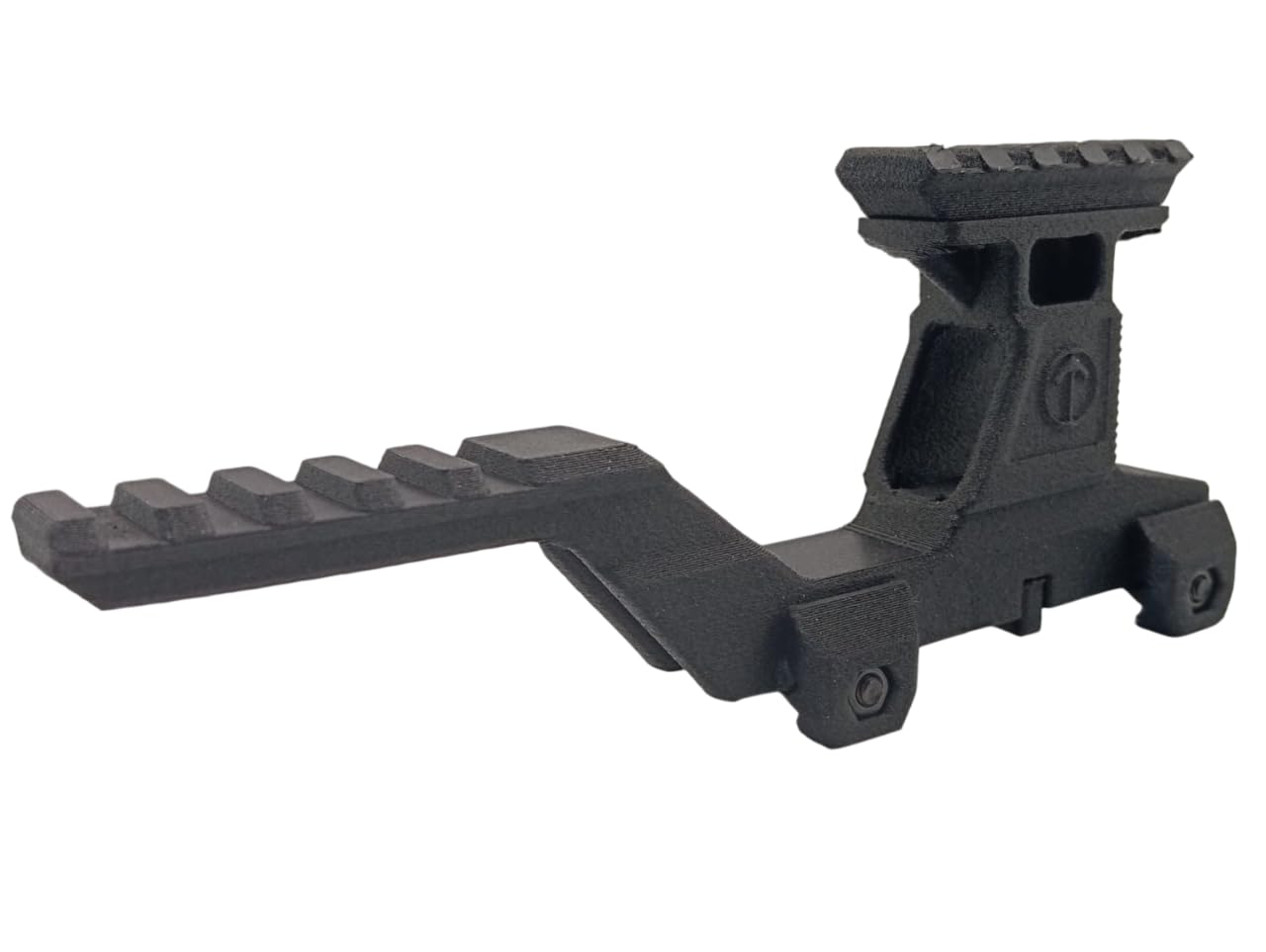 Viking Monture Hydre Riser Mount avec Rail Picatinny pour Red Dot et an/PEQ - Type Kit Lerna Mount Airsoft - Polyamide avec Fibre de Carbone - Augmente la Hauteur de Vision pour CQB, IPSC