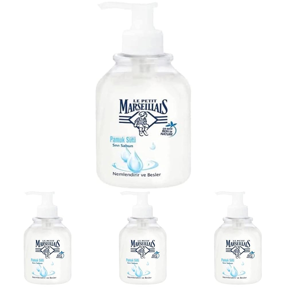 le petit marseillais pamuk sütü sıvı el temizleme jeli (500 ml) 4lü paket