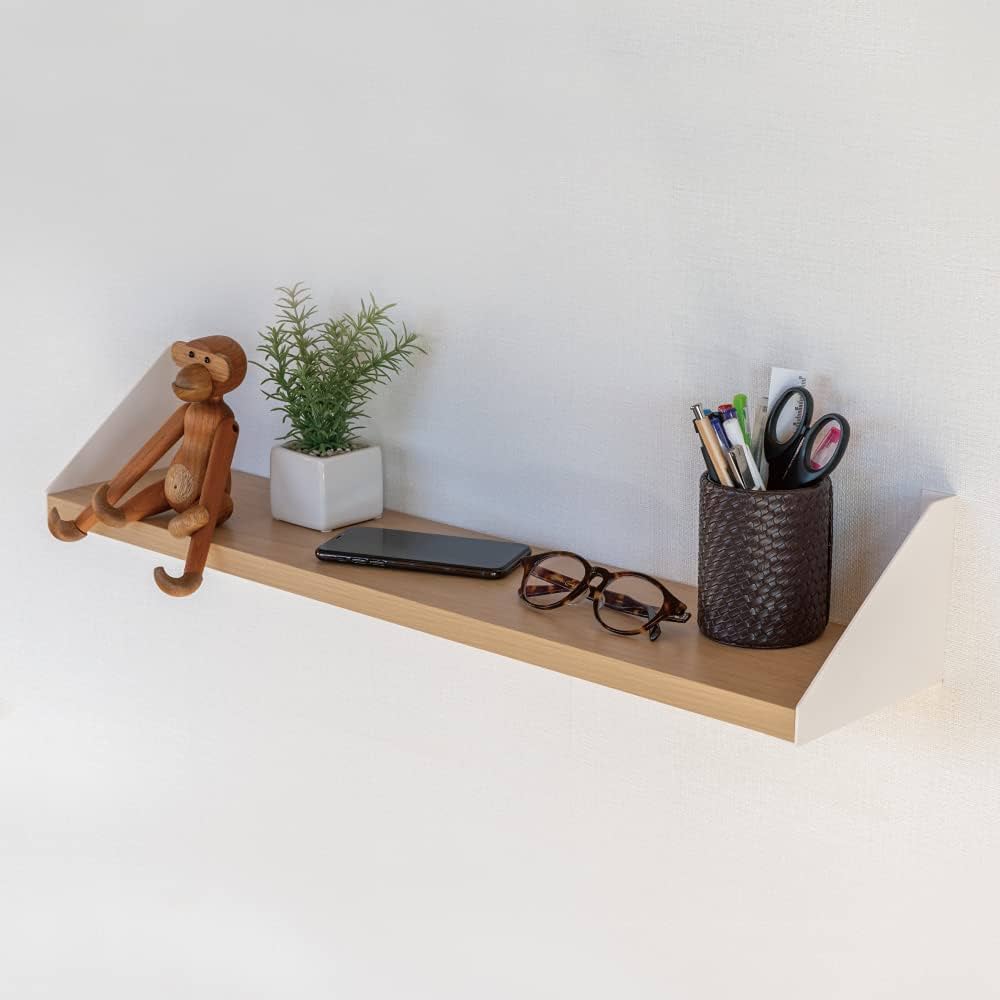 小島sunny様リクエスト品】無印良品 プライウッド アッシュ オーバル ローテ Amazon.co.jp: 南海プライウッド アートシェルフ 飾り棚 ウォール