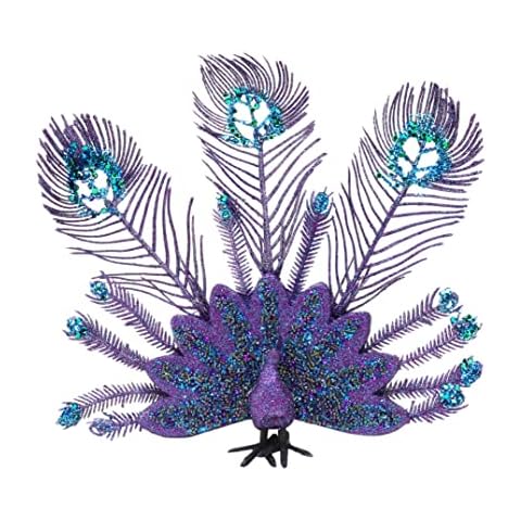 Christmas Concepts® - Decoración de árbol de Navidad con Cuentas y Lentejuelas, 25,4 cm, Color Morado Cover