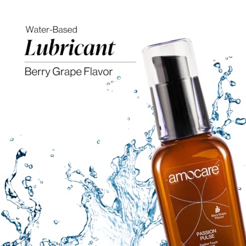 Image of Amocare Long Lasting Lubricant Gel for Men & Women | Dermatologically Tested and pH balanced | Water-based, non-sticky, and no Nasties formula | Toy & Condom Compatible | 50 ml (Berry Grape)