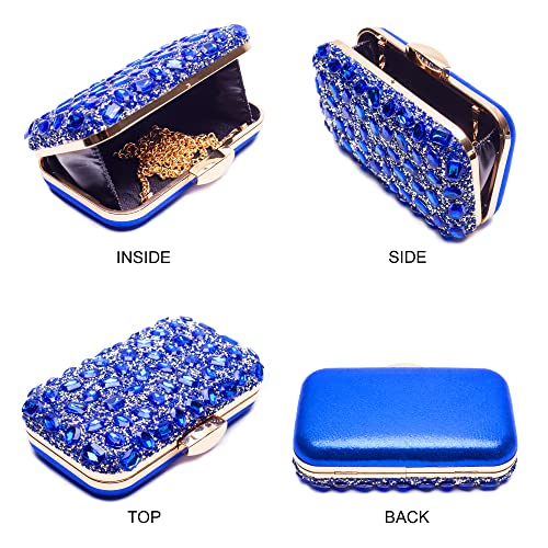 Image of Gemstone Clutch Purse, Rhinestone Purse | Evening Clutch for Women Wedding Party, Crystal Evening Bag for Women Evening