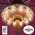 LUXSWAY Umbrella Lights Battery Operated,12 Color Changing Outdoor Patio Umbrella Light for Pole with 80Ft Remote,12 Clear Bulb 48 LEDs,4 Modes,4 Timer Option,Umbrella Hanging Light for Camping,BBQ