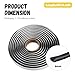Figpade 19Ft 1/4'' Butyl Sealant Tape,Multi-Purpose Butyl Tape RV with Good Sealing for Car Door/Window/Windshield,Cuttable Headlight Sealant Automotive Accessories for Most Vehicles