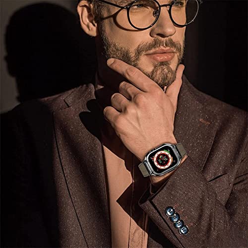 Kit de modification Apple Watch acier inoxydable et bracelet cuir