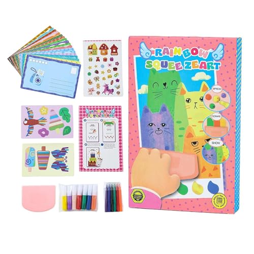 Kit De Pintura Squeeze Art - Suministros Creativos Para Actividades Artísticas,Kit De Pintura Para Niños Niñas Desarrollo De Habilidades Motoras,Ideal Para Cumpleaños Fiestas Vacaciones