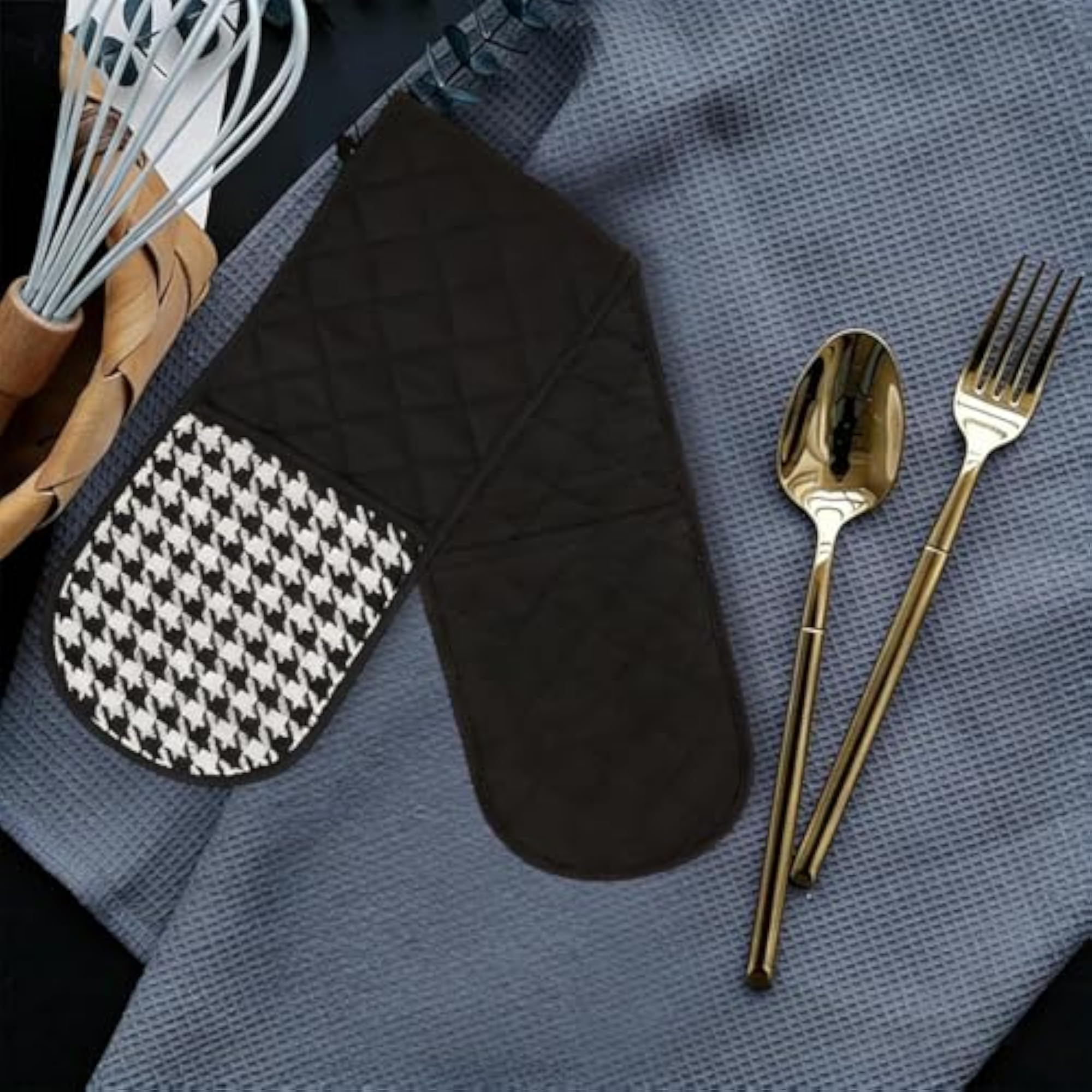 Heat Resistant Gloves, Oven Mitts for Kitchen Cooking