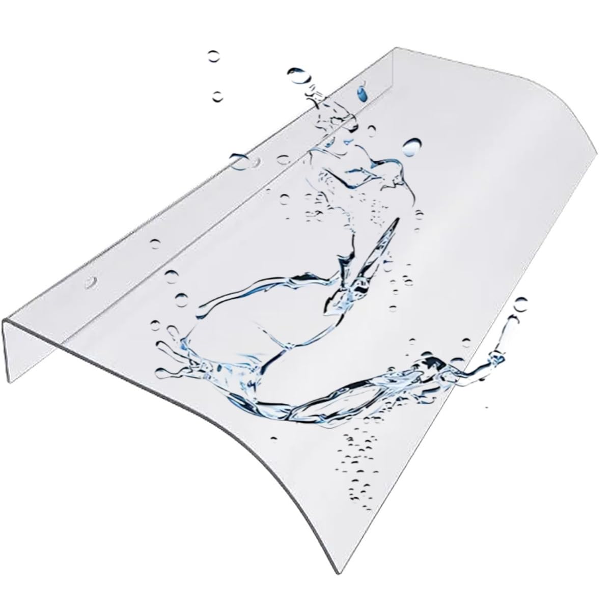 Abri solaire de balcon en polycarbonate durable auvent invisible haut de gamme
