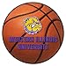 FANMATS 653 Western Illinois Leathernecks Basketball Shaped Rug - 27in. Diameter, Basketball Design, Sports Fan Accent Rug