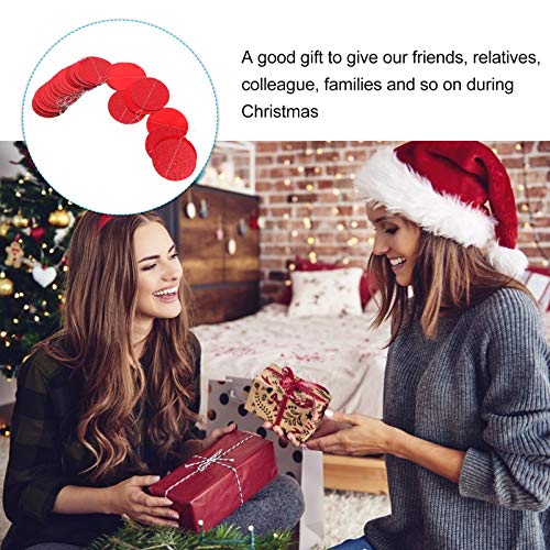 Toyvian 4 Tiras Banner de Natal CÃ­rculo Ponto Guirlanda Glitter Natal Pendurado Serpentina DecoraÃ§