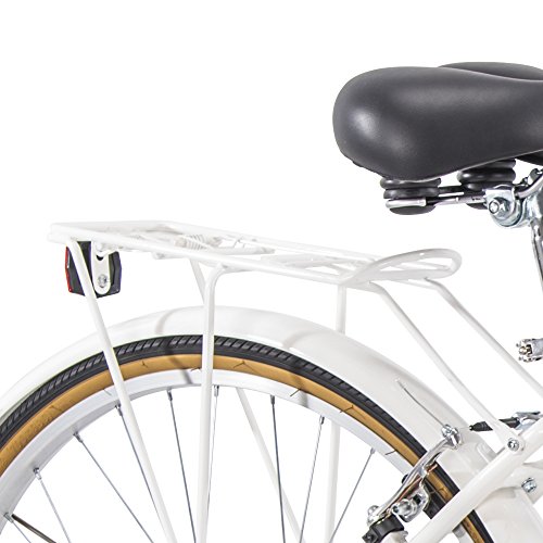 700c Royce Union RMX Womens 3-Speed Commuter Bike, 17" Aluminum Frame, White - Thumbnail 6