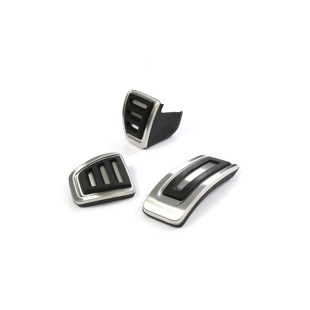 Skoda 5E1064200 Pedalkappen 3-teilig Sport Edelstahl gebürstet Tuning Sportpedal, nur für Schaltgetriebe