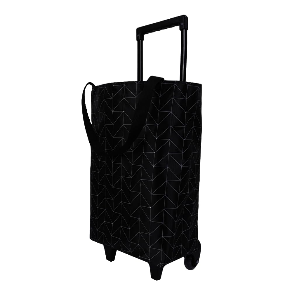 Rolling Shopping Bag,Shopping cart(Black7)
