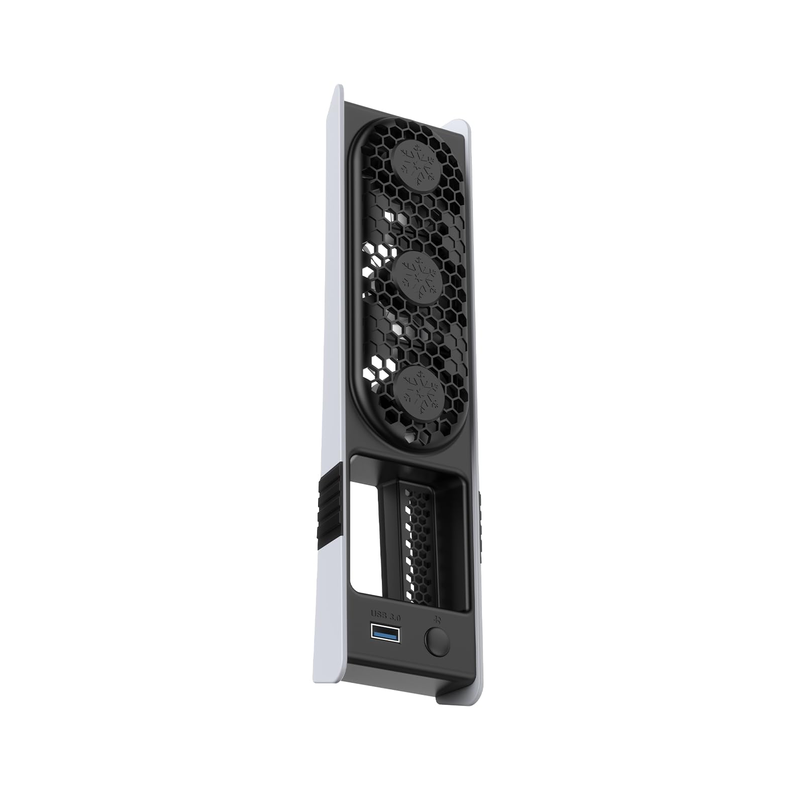 Ventilador de refrigeración para PS5 Pro/PS5 Slim, Consola Ventilador externo,Ventiladores de refrigeración silenciosos con iluminación RGB para PS5 Pro/PS5 Slim edición digital y disco (negro)