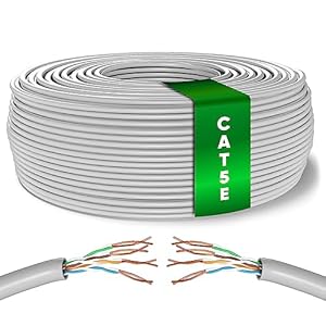 Mr. Tronic 25m Cat 5E Netzwerkkabel Grau