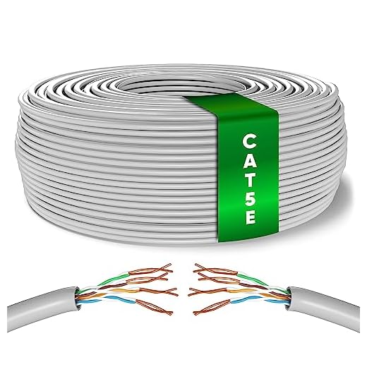 Mr. Tronic 100m Cable de Instalación Red Ethernet Bobina | CAT5E, AWG24, CCA, UTP | Color Gris (100 Metros)