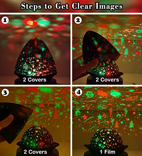 Moredig Lampada Proiettore Bambini, Proiettore Bambini Soffitto,Lampada Bambini Notturna, LED Colorful Light, 360 ° Rotation, for Birthday, Wedding, Room Decoration - Image 5