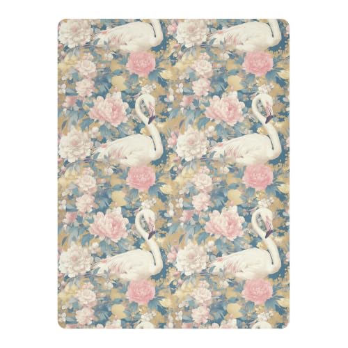Drap de lit imperméable protège matelas berceau flamant rose