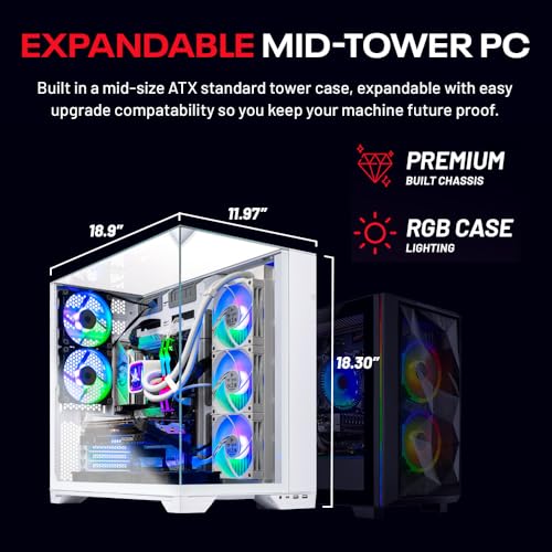 Image of Skytech Gaming O11 Vision Gaming PC, AMD Ryzen 7 9800X3D 4.7GHz, NVIDIA RTX 5070 Ti 16GB VRAM, 2TB Gen4 NVMe SSD, 32GB DDR5 RAM 6000, 850W Gold ATX 3 PSU, 360 ARGB AIO, WI-FI 5, Windows 11, Desktop