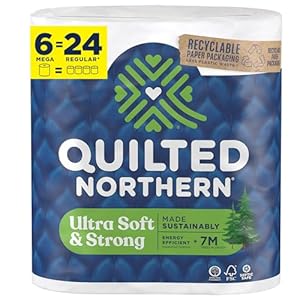 QUILTED NORTHERN Extremely Gentle Sturdy printed 2 ply quilted unscented
