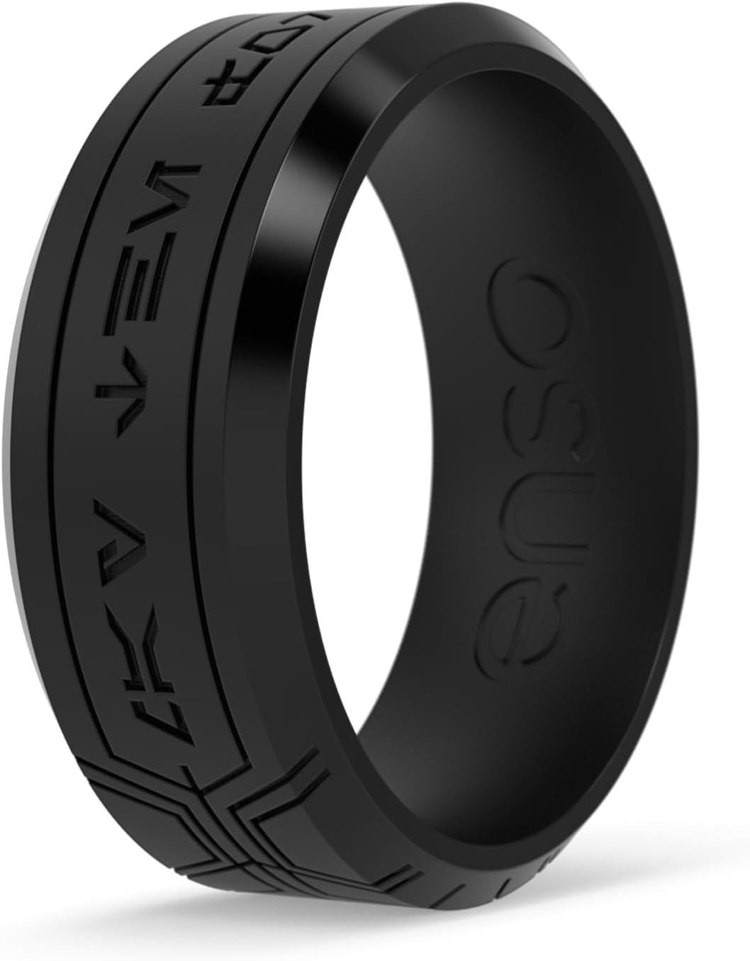 Silicone Wedding Ring - Etched Star Wars Designs - Comfortable Contour Fit - Made in USA - Ideal for Active Use