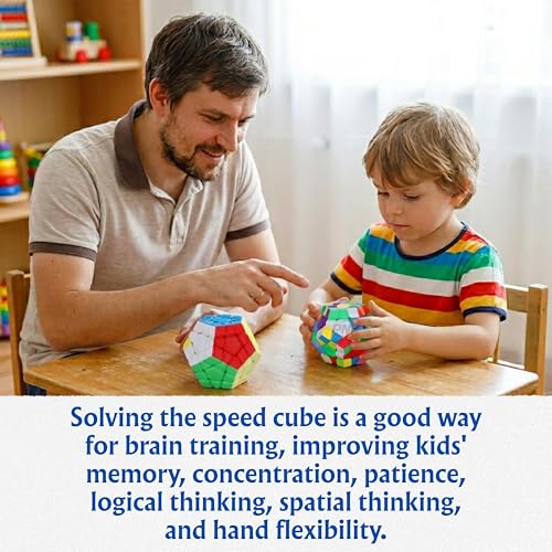 Image of MoYu Meilong Professional Speed Cube, Stickerless Magic Puzzle Cube with Instructions (Megaminx)