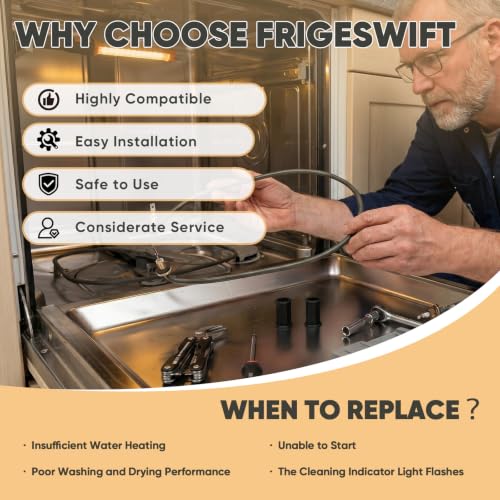 FrigeSwift W10518394 Dishwasher Heating Element Replacement Part by FRIGESWIFT - Used condition - Image 4
