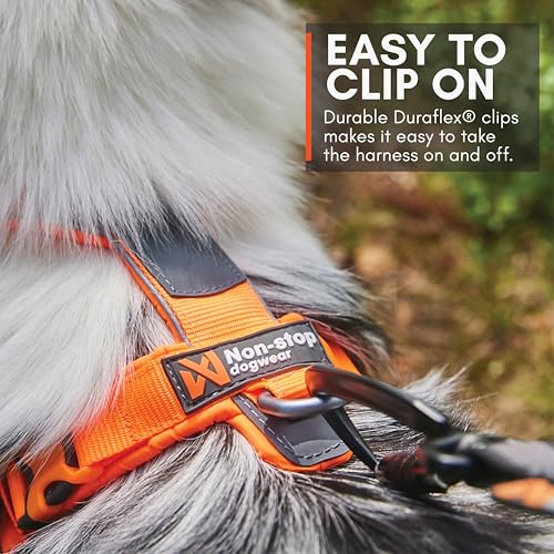 Non-stop dogwear Line Harness 5.0, Gepolstertes Hundegeschirr für kleine, mittlere und große Hunde, gemacht fürs Wandern, Sport und den aktiven Alltag, Größe 6